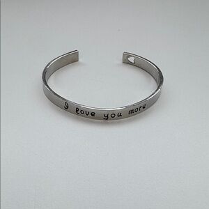 ✨3/$10 “I Love You More” Bangle Bracelet Wife Girlfriend Mom